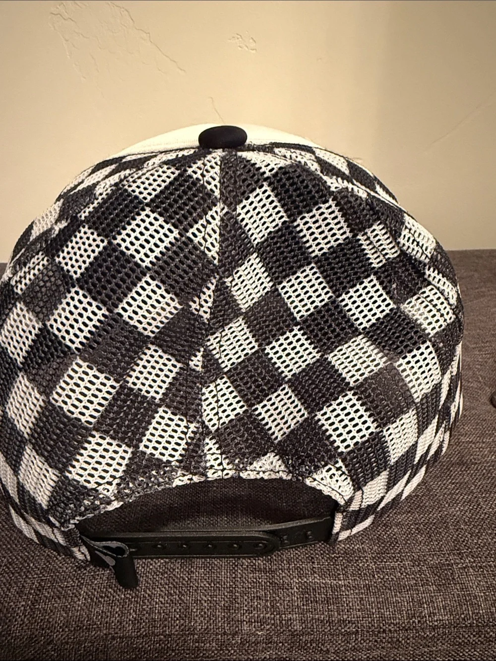 Embroidered Beach Compass Trucker Hat with Pastel Star Accents